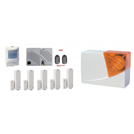 KIT GT 13.9 KIT allarme con sensore SUBSONICO e 5 CM / 1 IR / 1 SIRENA