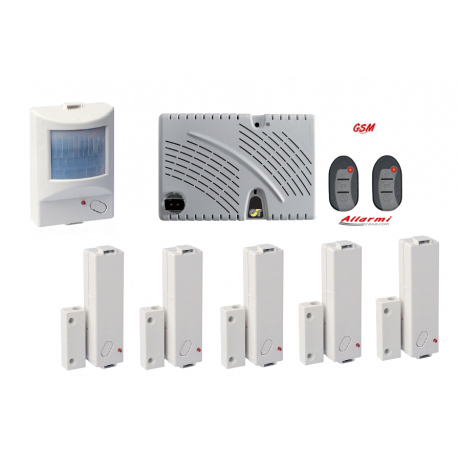 KIT GT 13.9/CM KIT allarme con sensore SUBSONICO e 5 Contatti Magnetici